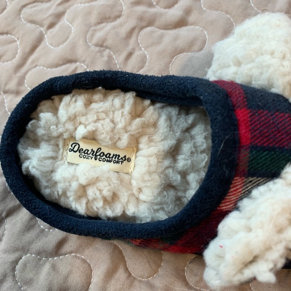 Lil Bear Slippers Sz 11-12 kids DearFoam EUC - Picture 10 of 10